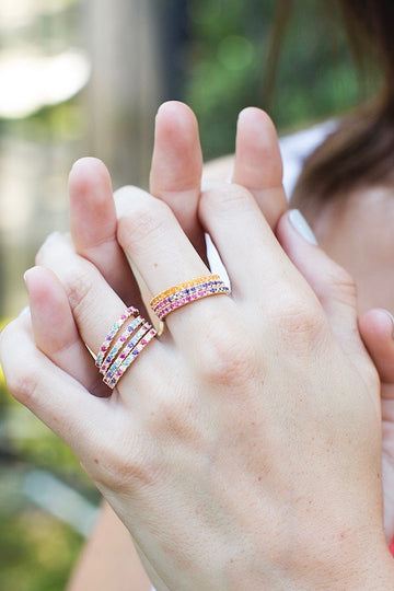 stacked eternity bands